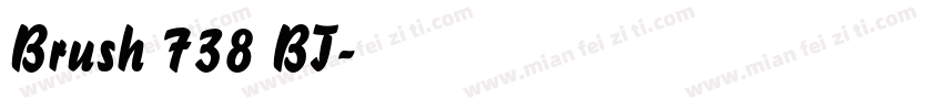 Brush 738 BT字体转换
